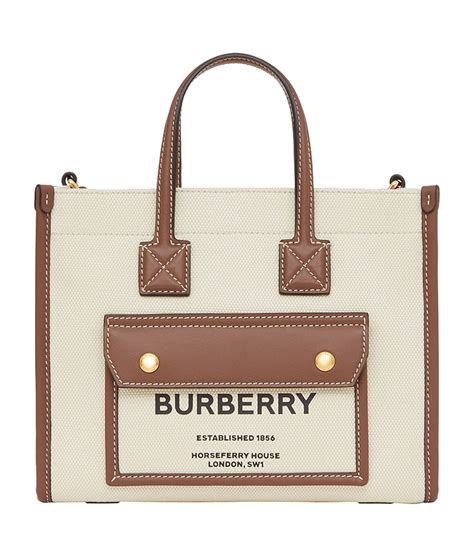 burberry e canvas tote|Burberry mini horseferry canvas tote.